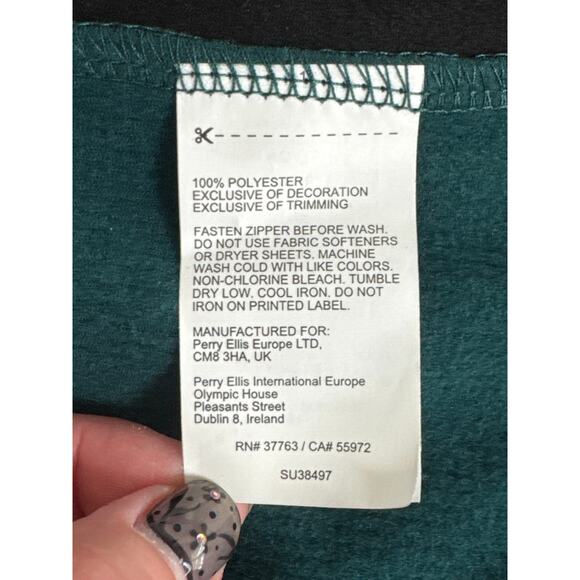 PGA Tour Mens Micro Jacquard Quarter-Zip Pullover Sweater Green Blue  Size XXL - Picture 6 of 10